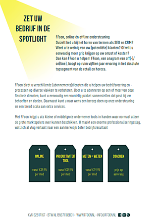 Ffoon Online én Offline MKB marketing en advies